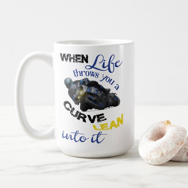 When life throws you a curve coffee mug (With Donut)