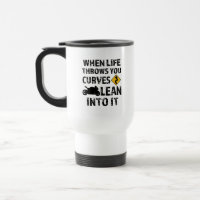 When life throws you curves motorcycle mens mug