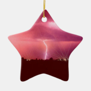 WHEN LIGHTNING STRIKES CERAMIC TREE DECORATION