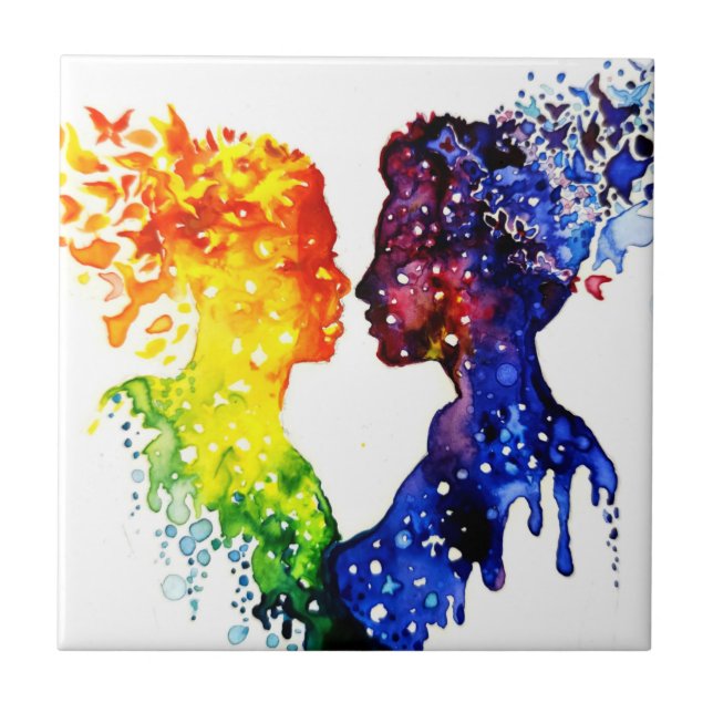 when love gives you butterflies tile (Front)