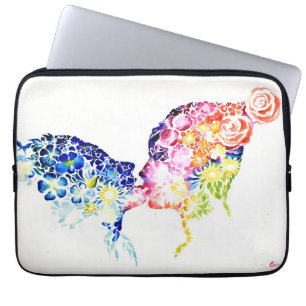When love is blooming laptop sleeve