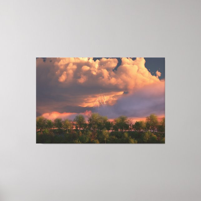 When March Blows Its Horn Canvas Print (Front)