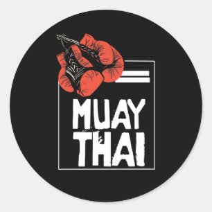 When Muay Thai Is Your Life Classic Round Sticker