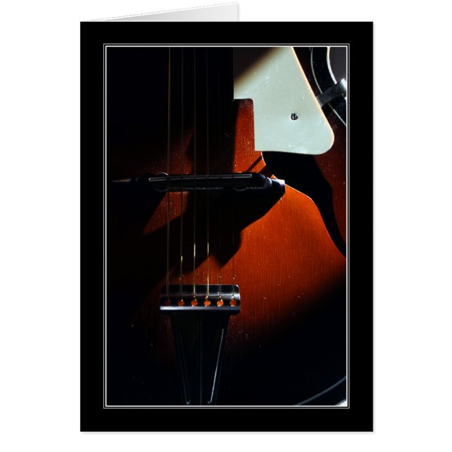 When My Guitar Gently Sleeps Greeting Card (Front)