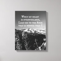 When My Heart is Overwhelmed Bible Verse