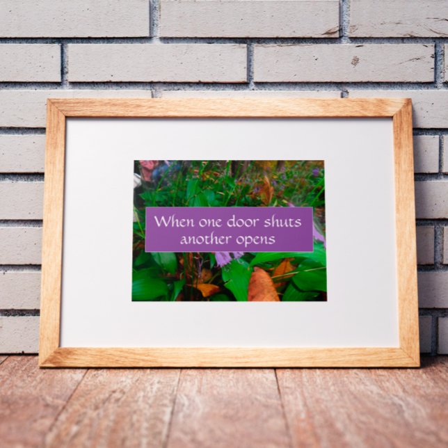 When one door shuts wisdom saying photo poster (Creator Uploaded)