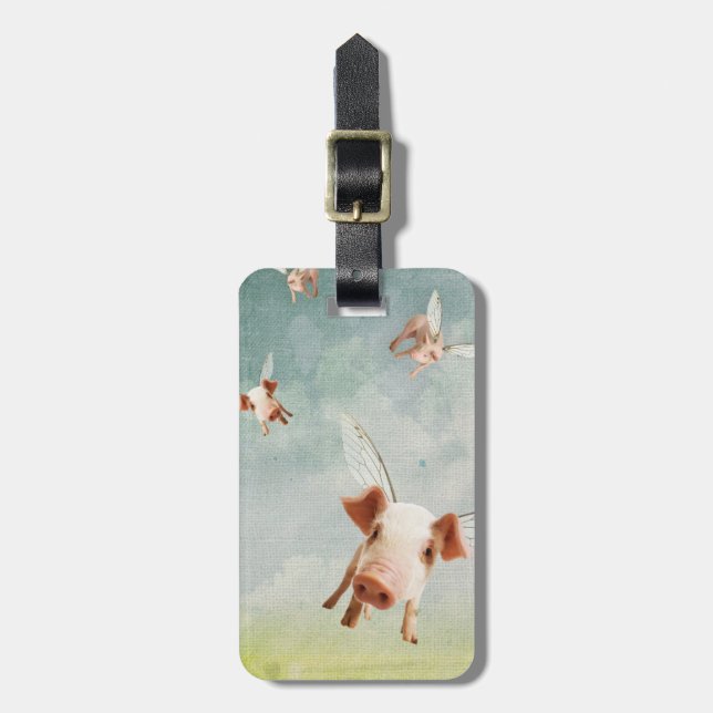 When Pigs Fly - Believe Luggage Tag (Front Vertical)