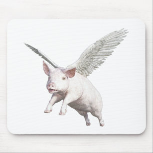 When Pigs Fly Belt Buckle Hitch Cover Luggage Hand Mouse Mat