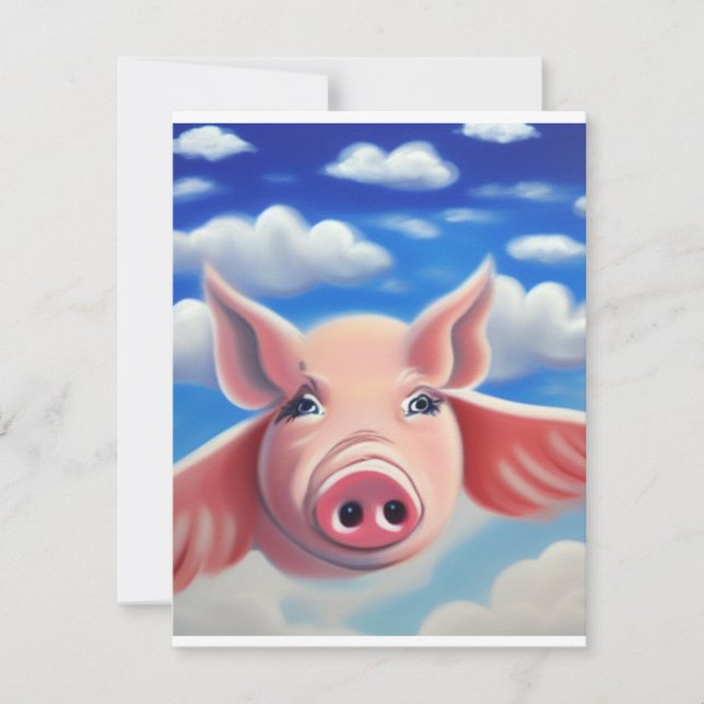 When Pigs Fly Card (Front)