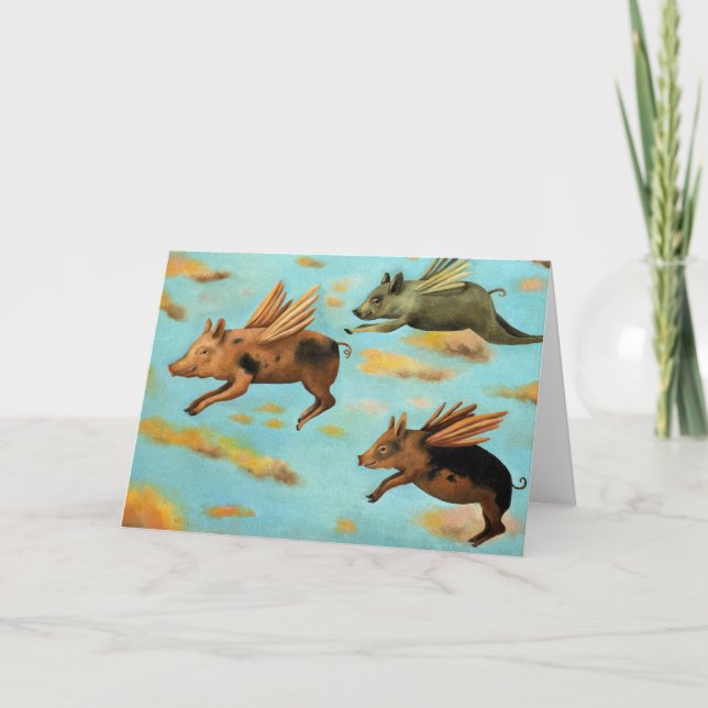 When Pigs Fly Card (Front)