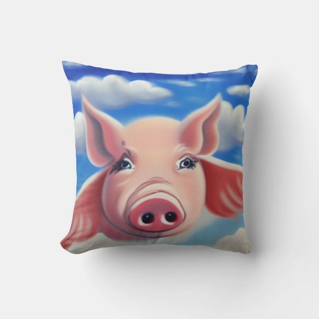 When Pigs Fly Cushion (Front)