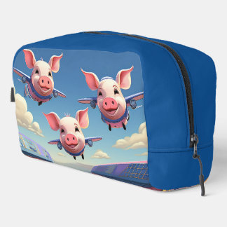 When Pigs Fly Funny Pig Airplanes Dopp Kit
