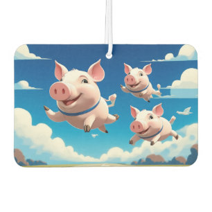 When Pigs Fly Funny Winged Pigs Car Air Freshener