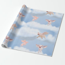 When Pigs Fly gift wrap