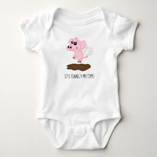 When Pigs Fly in the Year of the Pig Baby Bodysuit