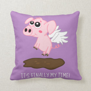 Cartoon Pig Decorative & Throw Cushions Cute Anime Pig Face Throw Pillow