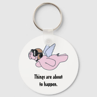 When pigs fly key ring