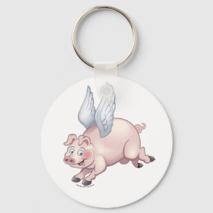 When Pigs Fly Keychain