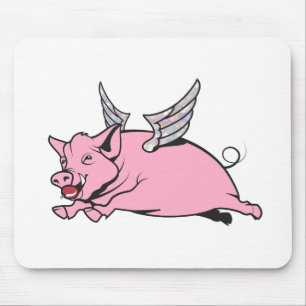 when pigs fly mouse mat