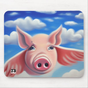 When Pigs Fly Mouse Mat