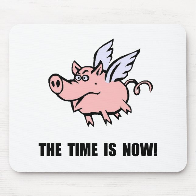 When Pigs Fly Mouse Mat (Front)