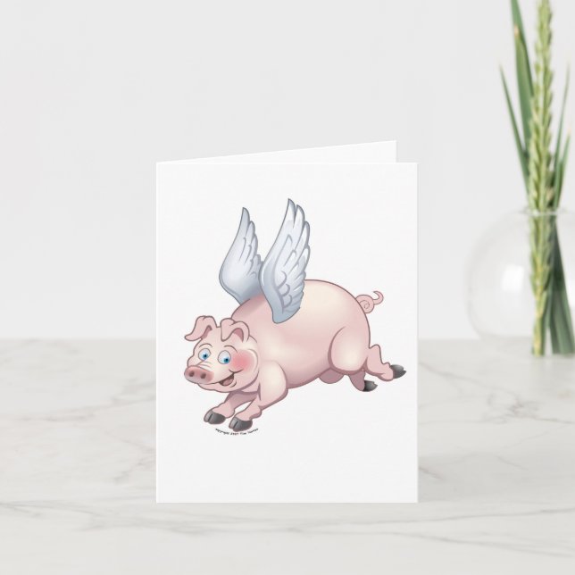 When Pigs Fly notecard (Front)