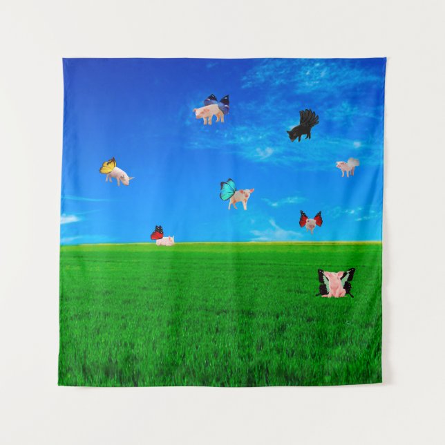 When Pigs Fly Tapestry (Front)