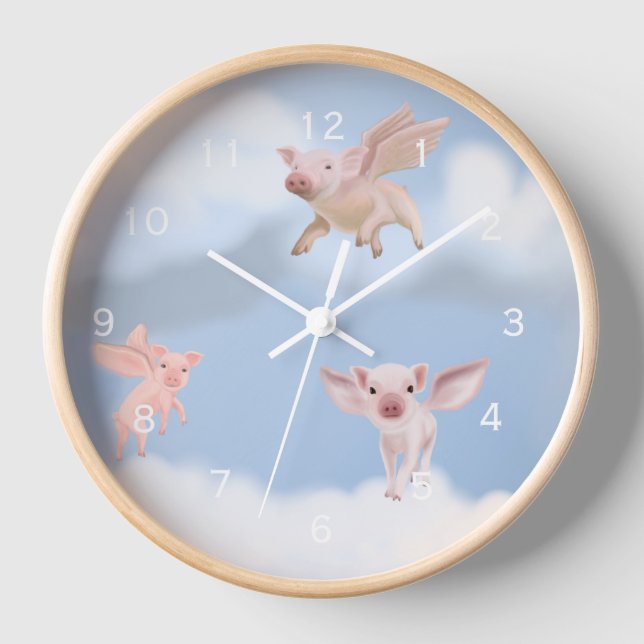 When Pigs Fly wall clock (Front)