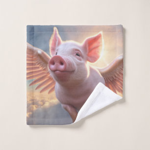 When Pigs Fly Wash Cloth