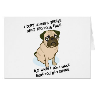 When pugs are sneezing