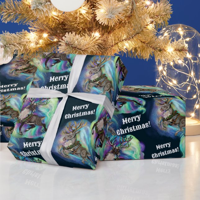 When Reindeer Fly Wrapping Paper (Holidays)