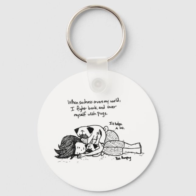 When Sadness Covers My World Key Ring (Front)