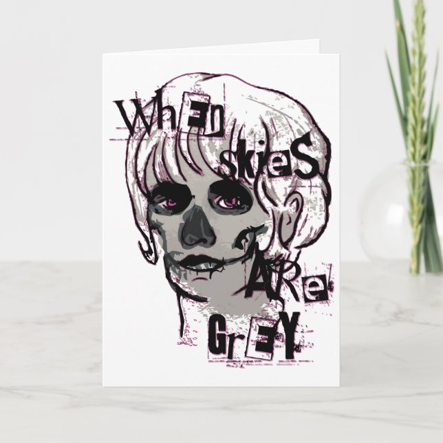 when skies are grey skeleton card (Front)