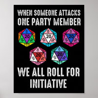 When Someone Attacks One Party Member D20 Dice Lgb