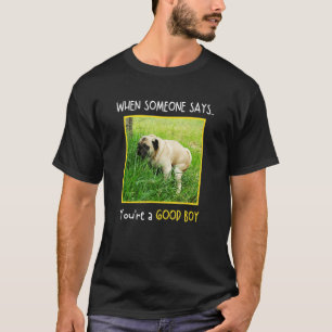 When Someone Says You're A Good Boy Pooping Pug Me T-Shirt