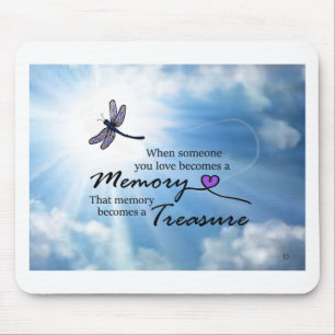 When someone you love, dragonfly mouse mat