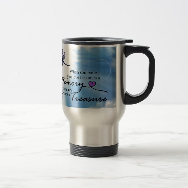 When someone you love, dragonfly travel mug (Right)