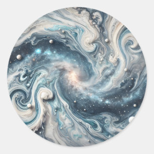When Stars Get Artsy Classic Round Sticker