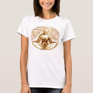 When the breath wanders the mind also is unsteady. T-Shirt
