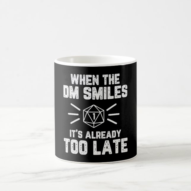 When the DM Smiles RPG Nerd Coffee Mug (Center)
