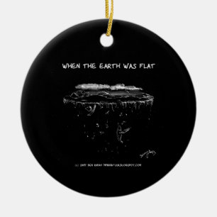 When The Earth Was Flat Ceramic Tree Decoration