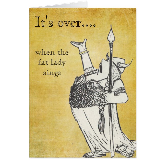 When the Fat Lady Sings (Front)