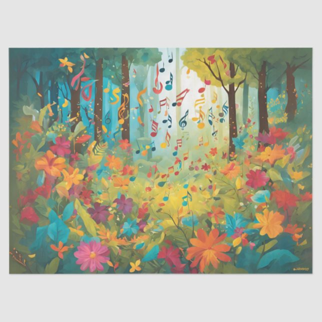 When The Forest Sings Tissue Paper (Front)