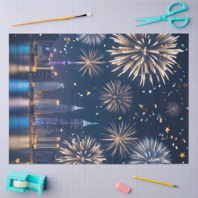 When the Lights Begin to Fall Tissue Paper (Craft)