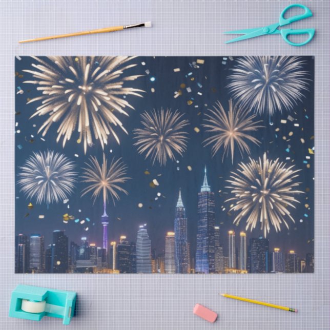 When the Lights Begin to Fall Tissue Paper (Craft)