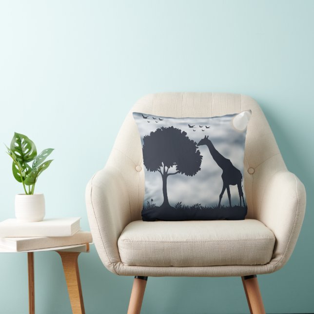 When the Moon Whispers to the Giraffe Cushion (Chair)