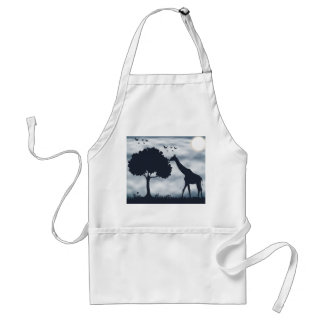 When the Moon Whispers to the Giraffe Standard Apron