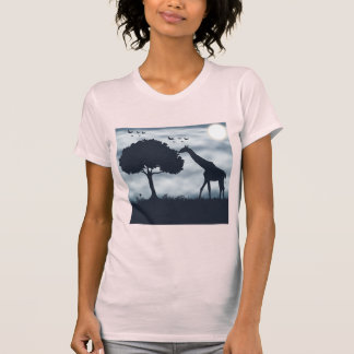 When the Moon Whispers to the Giraffe T-Shirt