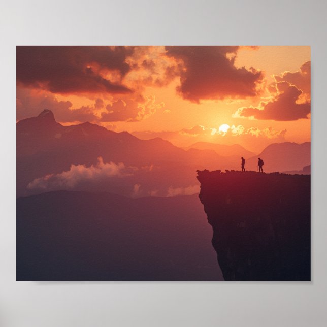 When the Mountains Touch Fire Poster (Front)