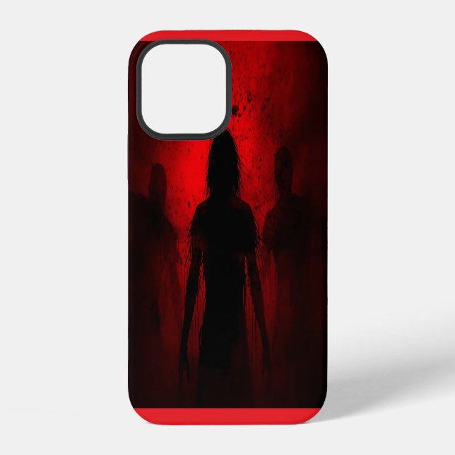When the Night Screams in Red iPhone Case (Back)